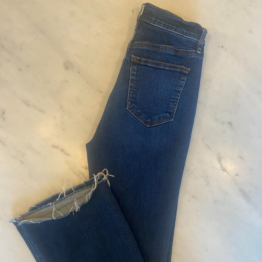 Ann Taylor Loft Slim Flair High Waisted Jeans Size 0